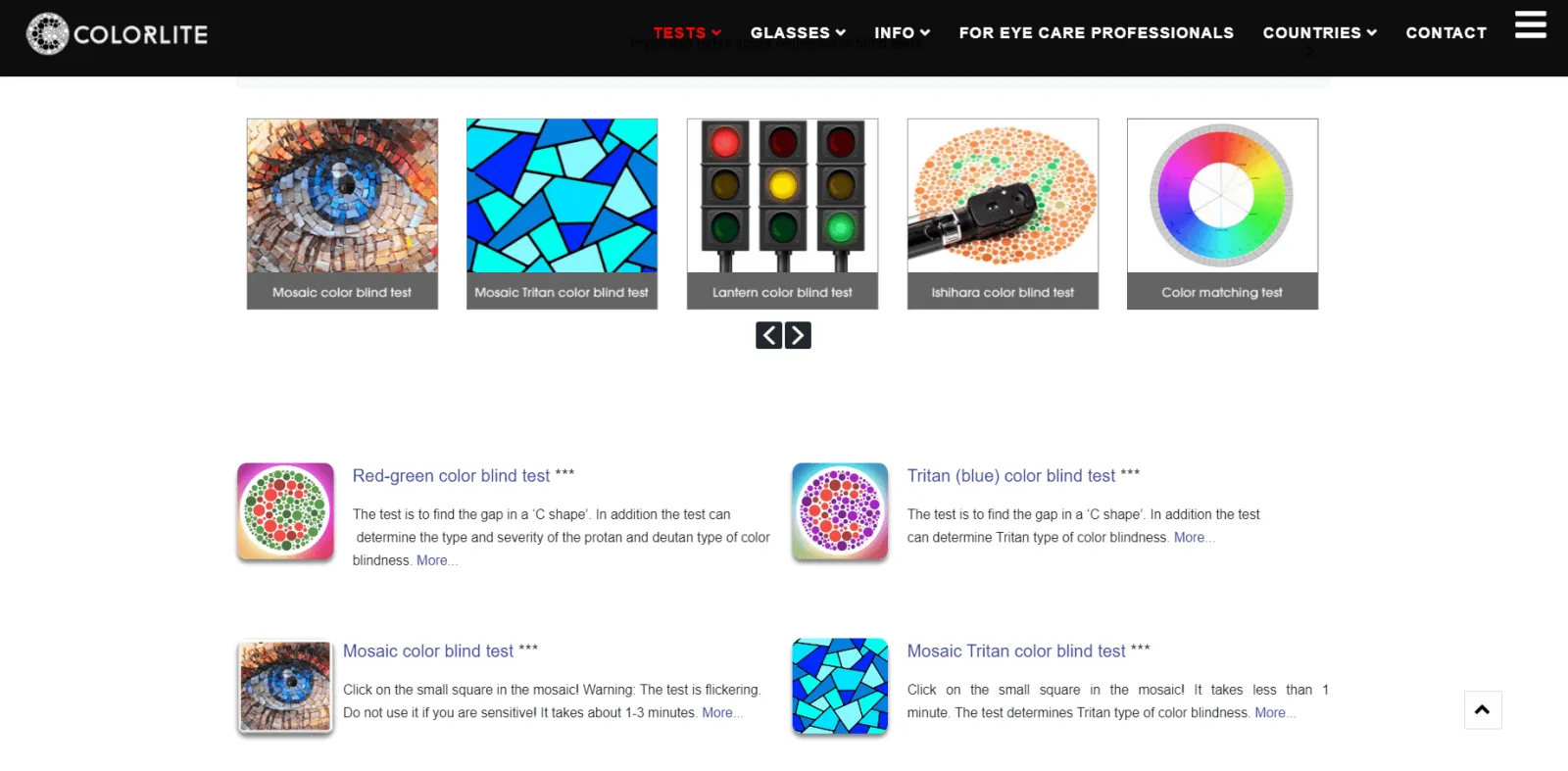 Ishihara test